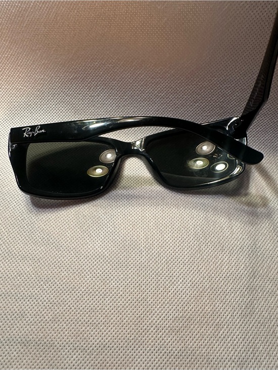 Ray-Ban White Frame Sunglasses with Dark Lenses RB4148. main image 10